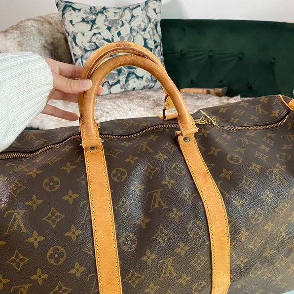 Pre-loved Louis Vuitton Monogram Keepall 55 Bandoulière - Picture 5 of 15